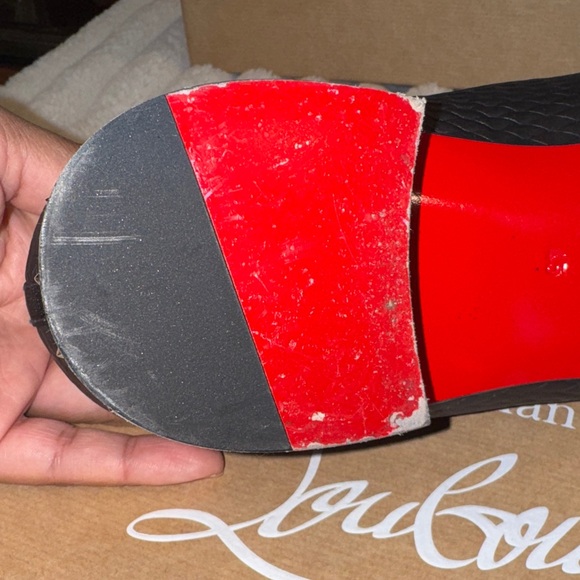 Christian Louboutin Dandyrocks Textured Black Loafers size 45 - Picture 10 of 16